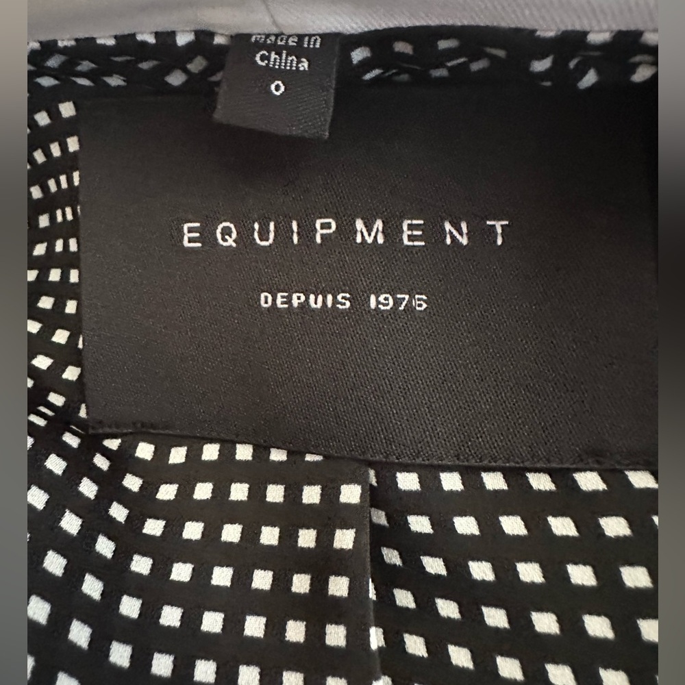 Equipment Women's Black and White Blazer - Picture 6 of 7